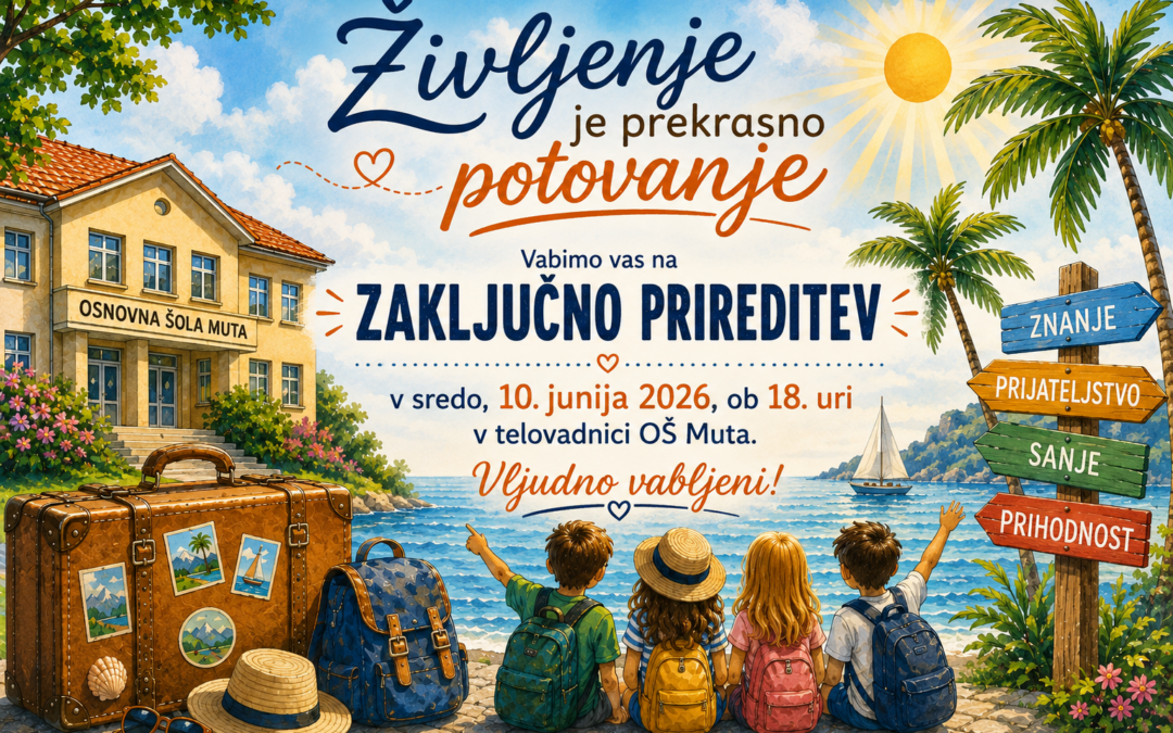 Vabilo na zaključno prireditev