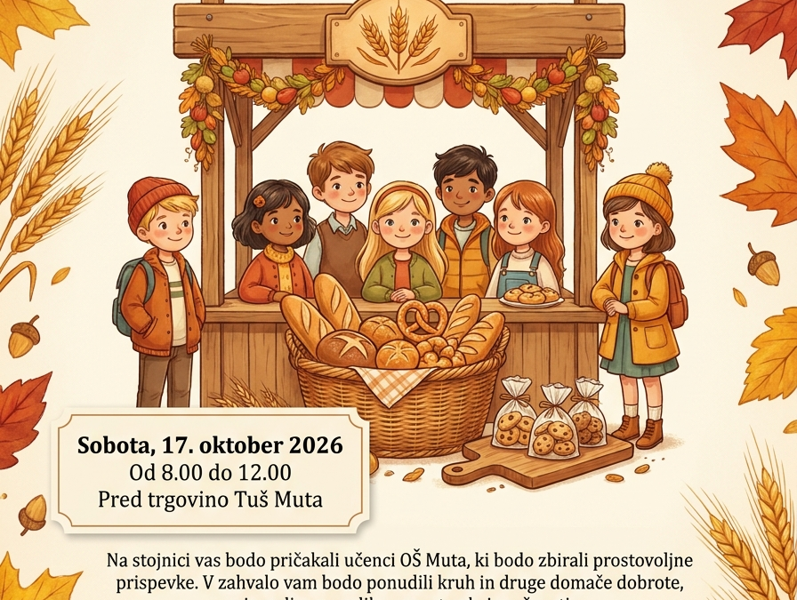 Vabilo na humanitarno akcijo Drobtinica
